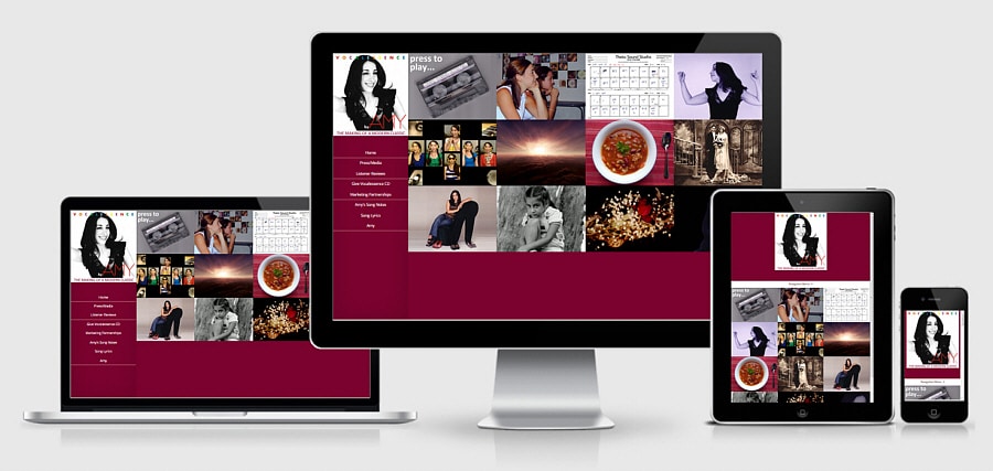 Theta Media Group Client Website Showcase | Vocalessence by Amy | Recording Artist