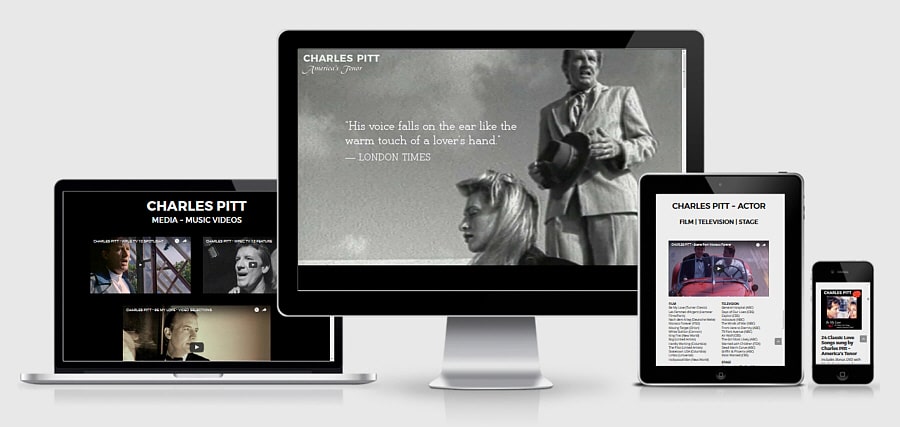 Theta Media Group Client Website Showcase | Charles Pitt | America's Tenor